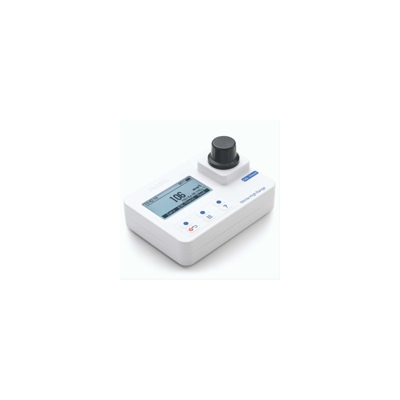 Fotómetro de nitritos HR: Rango de 0 a 150 mg / L - kit que incluye estuche de transporte y estándar