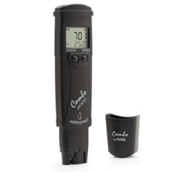 Medidor de bolsillo Combo de pH/conductividad/TDS (intervalo alto)
