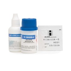 Reactivos de repuesto del test kit de sulfato por el método de cloruro de bario,100 pruebas (SO?²-)