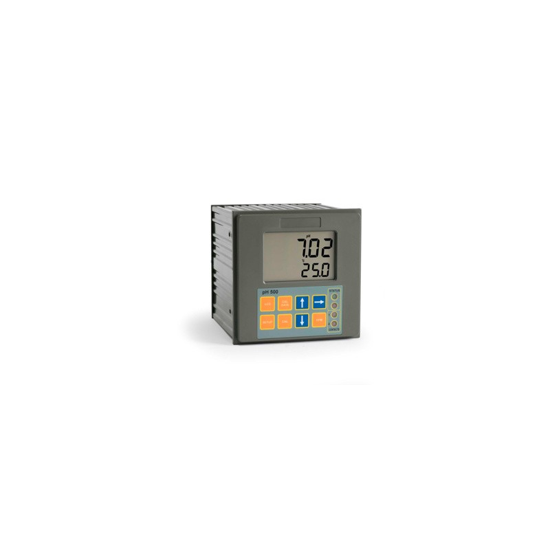 Controlador p/montaje tablero, 2 ptos. ajuste, cont proporcional, sal analóg; 0.00-14.00 pH, 115V